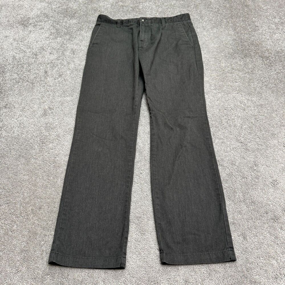 Volcom Frickin Modern Stretch Chino Trousers Mens 32 Dark Charcoal Gray Modern